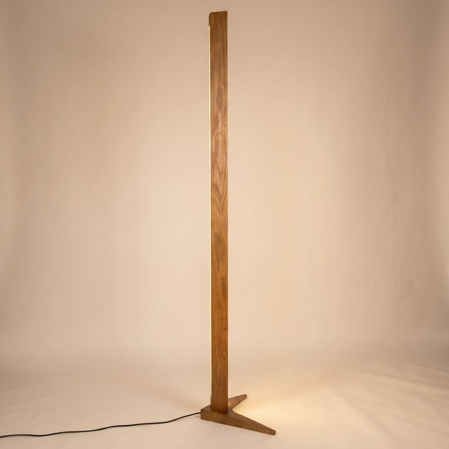 Wooden Corner Lamp